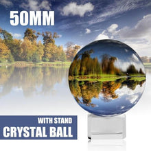 Load image into Gallery viewer, LensBall For magic: Ideal size for holding in sole hand,or a magic prop to play with fun. Powerful Purifier - The clear crystal is bilieved to clear your mind and absorb sunshine and moonlight to enhance the divination ability.